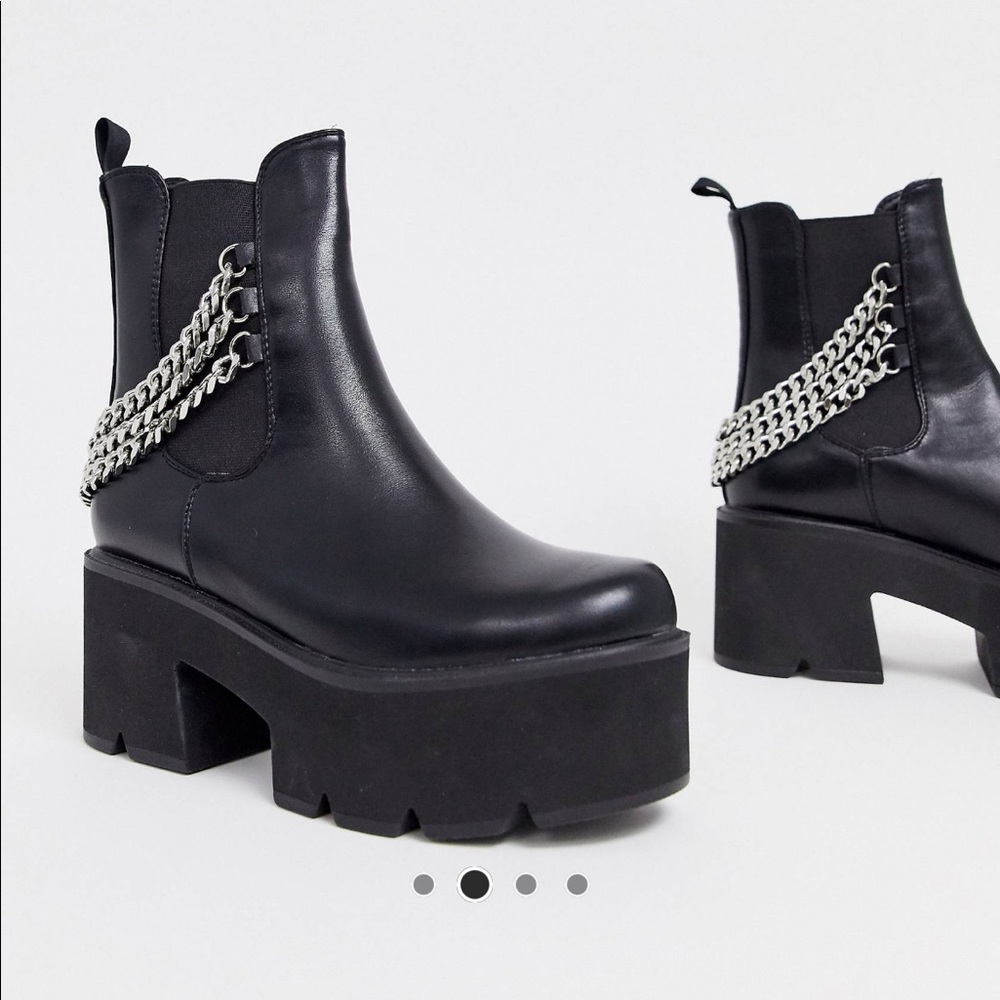 Lamoda Black Out Platform Boots